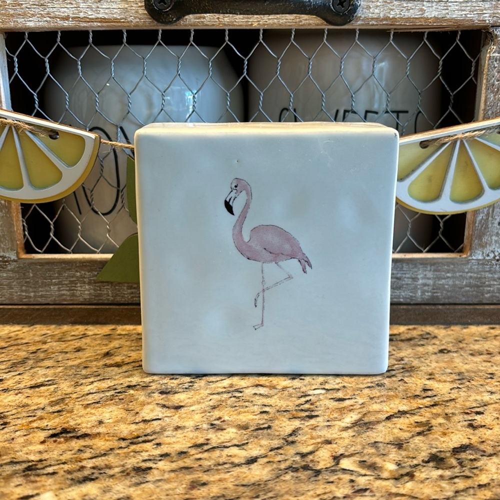 Rae Dunn Flamingo Sitter